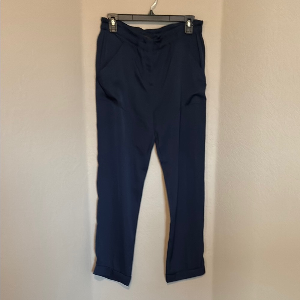 BCBGMaxAzria Dark Blue Straight Leg Trousers